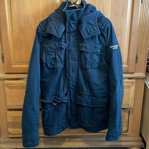 Medium Blue Abercrombie & Fitch Heavyweight Jacket